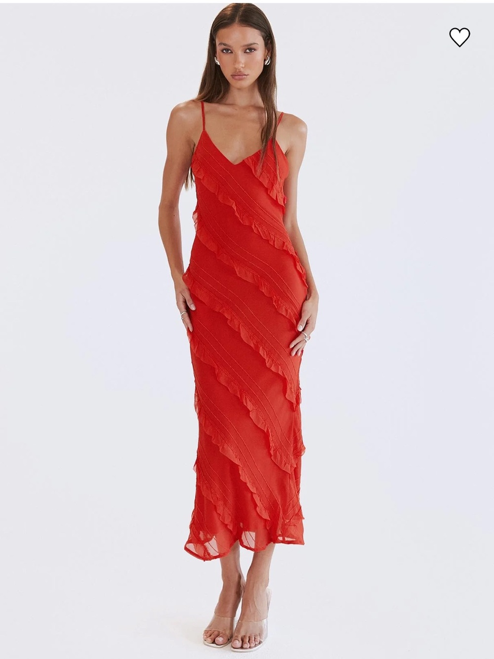 NWT Princess Polly Lars Red Maxi Dress